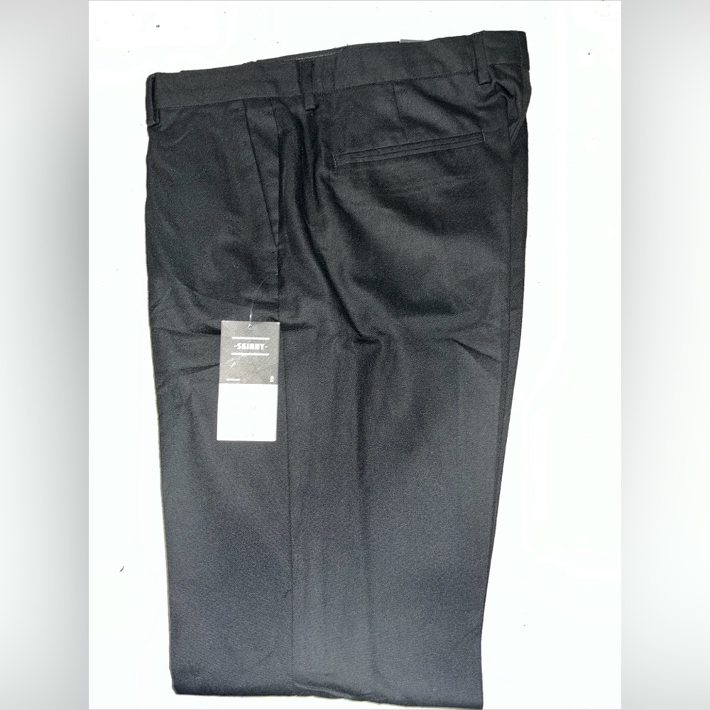 Topman Black Stretch Skinny Mens 34L Dress Casual formal Pants NWT